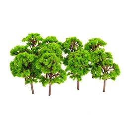 10pcs Plastic 12cm Trees Model Garden Wargame Train Railway Architectural Scenery Layout 1:75-100 Scale