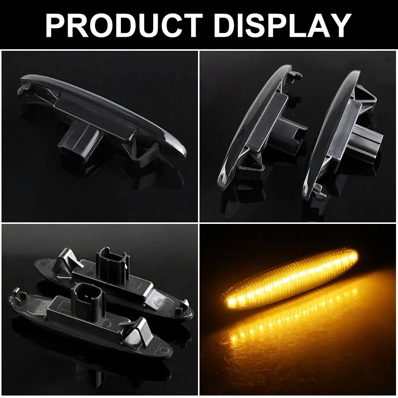 2pcs Smoked Led Side Marker Turn Signal Light For Lexus IS250 IS350 SC430 forToyota MARK X REIZ CROWN UZZ40 Highlander Camry 40