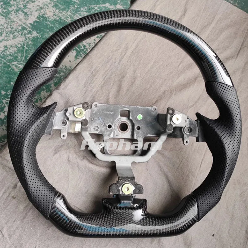 Custom Carbon Fiber Steering Wheel For Mazda 3 Mazda 5 Mazda 6 2003 2004 2005 2006 2007 2008 2009