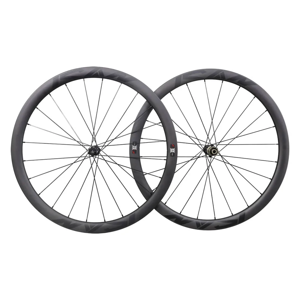 

ICAN aero T800 super light carbon road wheelset 35C 40C 50C clincher tubeless ready disc brake cyclocross wheels