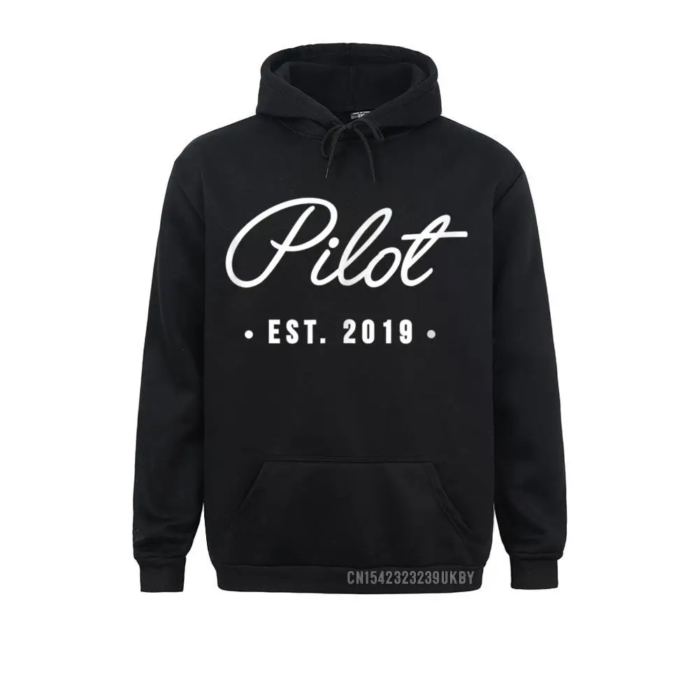 

Funny Pilot Est 2019 Graduation Grad Gift Men Sweatshirts Faddish Labor Day Long Sleeve Hoodies Crazy Hoods