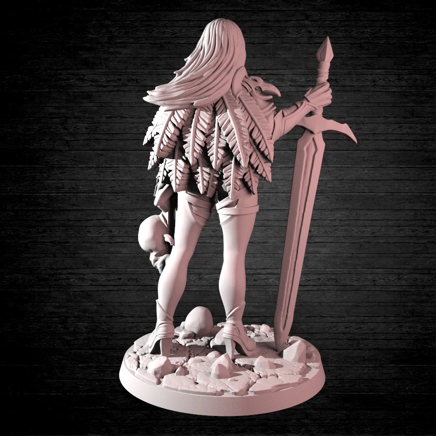 1/24 75mm 1/32 56mm Resin Model Female Hunter Warrior Prime Figure Unpainted RW-063