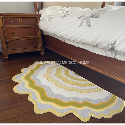 Medicci Home Amerikansk Retro Oregelbunden Matta Lantlig Stil Regnbågsfärgad Vardagsrum Teapoy Matta Garderobsspegel Frammatta 60x90 10 best sales 60x90 - №8