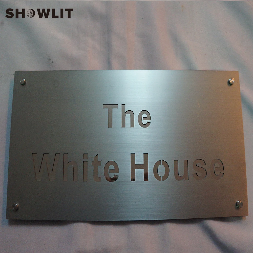 Company Name Plate Stainless Steel Door Plate Custom Made Available