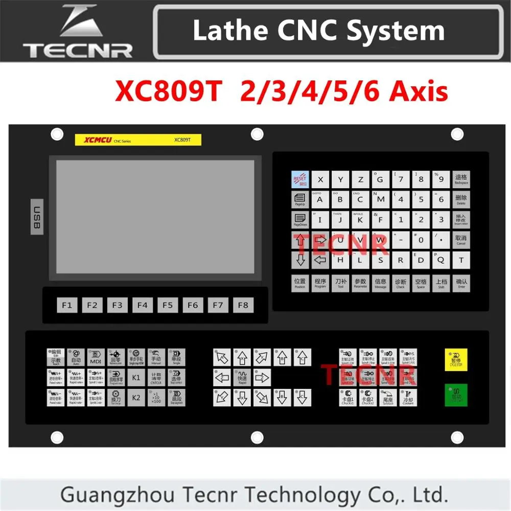 

XC809T 2/3/4/5/6 Axis Multi functional Lathe CNC System Controller support G-code ATC Digital Spindles with Tool Magazine