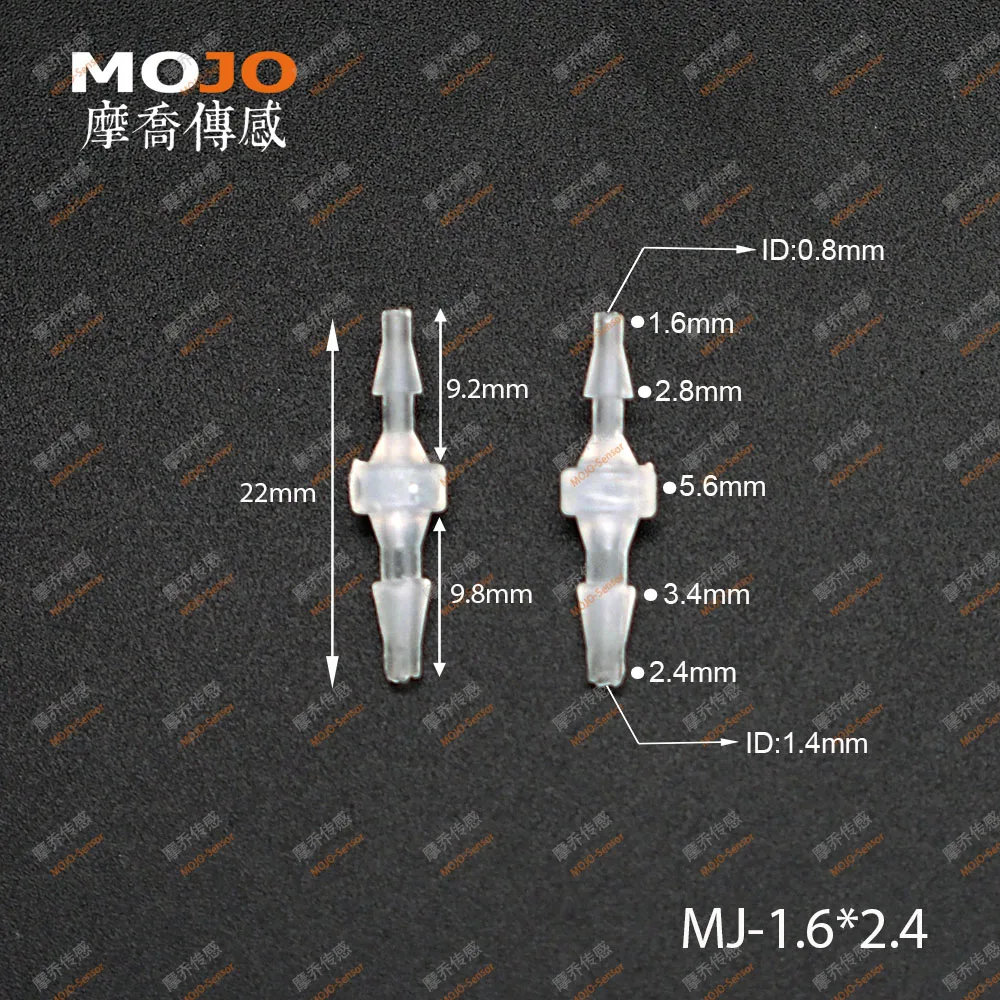 

2020 Free shipping!!MJ-S1.6X2.4 Reducing Straight type barbed water fitting connectors 1.6mm to 2.4mm (100pcs/lots)