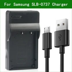 LANFULANG SLB-0737 0837 Digital Camera Battery Charger for Samsung Digimax L50 L60 L700 L73 L80 NV3 NV5 NV7 i5 i6 i70 i50 MP3