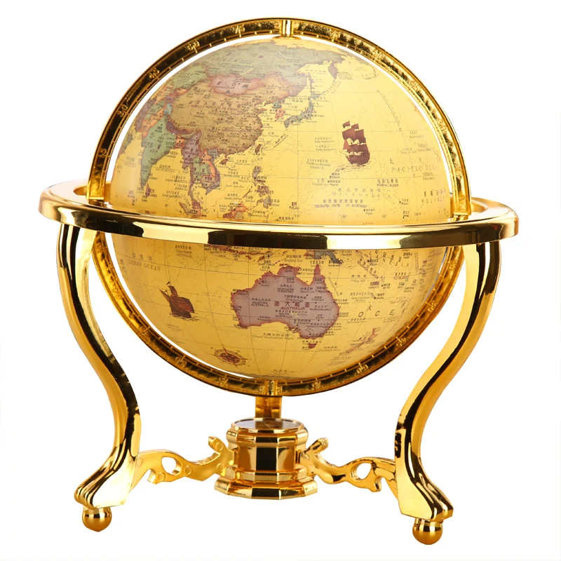 

Light Luxury High-End Globe Ornament Office Crafts Living Room Study Home Decorations Business Opening Gifts