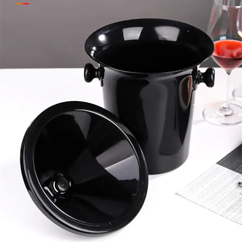 New Wine Tasting Barrels,Tasting Party Wine Tasting Spitting Barrel,Black Plastic Vomit Bucket Funnel Cover,Bar Accessories