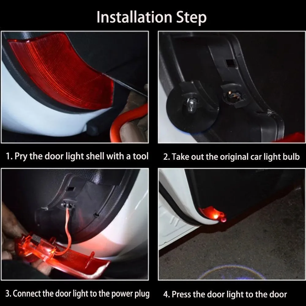 2 sztuk LED drzwi samochodu Logo projektor świateł dla Opel Antara 2006 2007 2008 2009 2010 2011 - 2015 Insignia A B 2009-2020 akcesoria