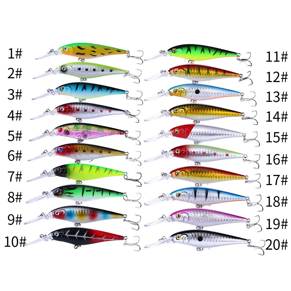 1pc  10cm 9g Hard Minnow Fishing Lure Topwater Floating Wobblers Crankbait Bass Artificial Baits Pike Carp Lures