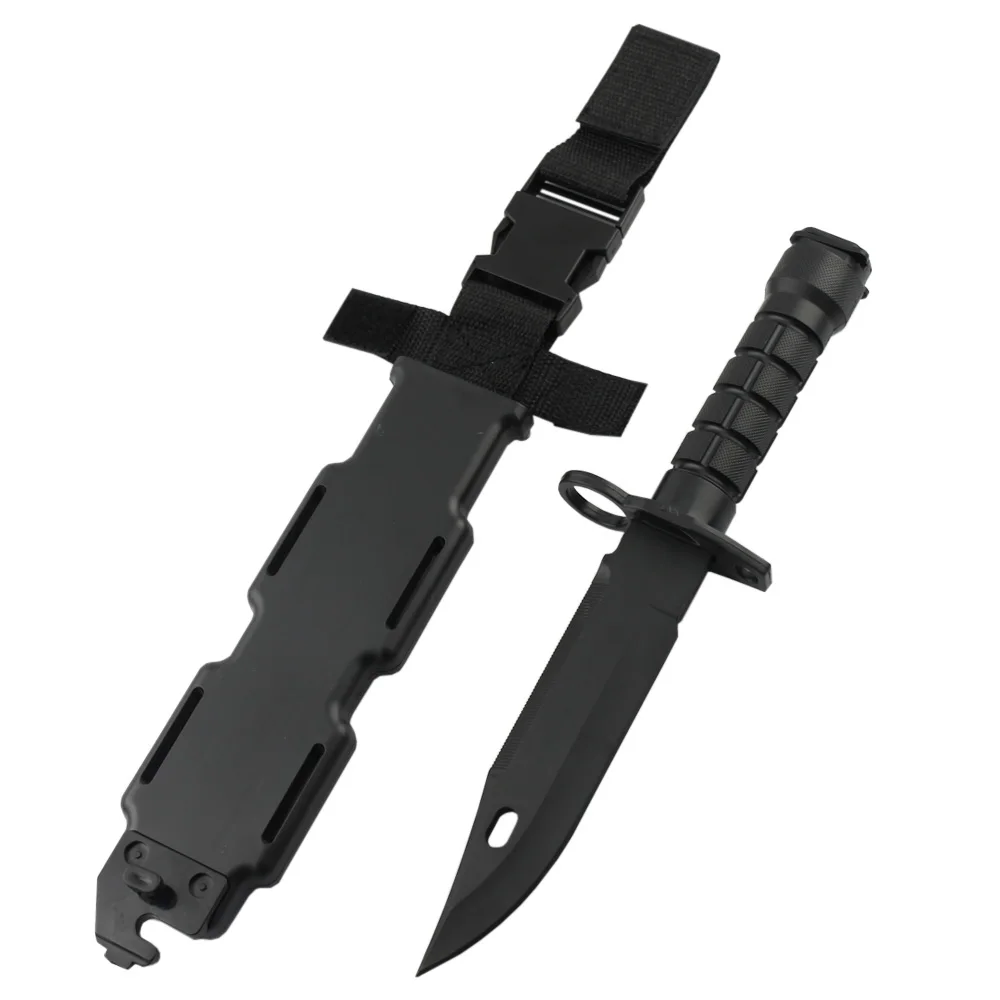 VULPO Airsoft Tactical Plastic M9 Dagger Cosplay Model Toy Knife Hunting Training CS Game Bayonet