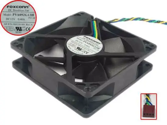 

Foxconn PVA092G12H P03 DC 12V 0.40A 4-Wire 92X92X25mm Server Cooling Fan