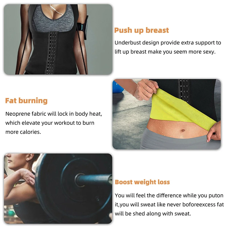 Women\'s Binders and Shapers Waist Trainer Sweat Sauna Body Shaper Corset Slimming Belt Workout Sheath Reductive Modeling Strap