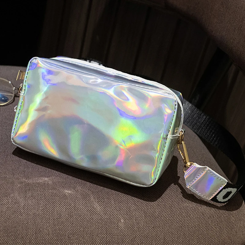 Fashion Ladies Messenger Bag Luxury Designer Hologram Small Phone Purse and Handbag For Women Laser Crossbody Shoulder Bag bolsa