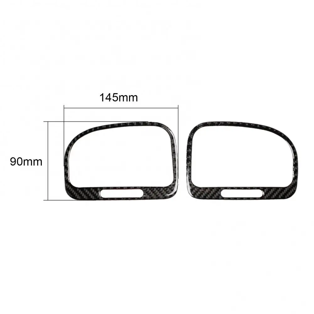 2Pcs Carbon Fiber Car Air Vent Outlet Trim Stickers for VWs Golf 6 R MK6 08-12