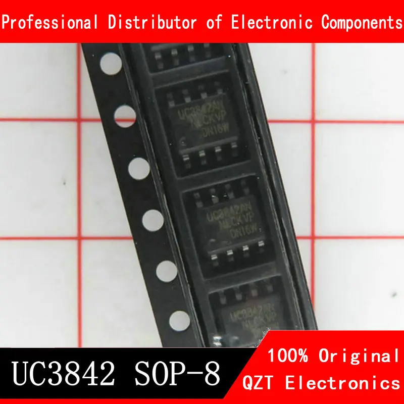 10ks uc3842 SOP8 3842B SOP UC3842A UC3842B 3842 SOP-8 SMD nový a originální IC čipset