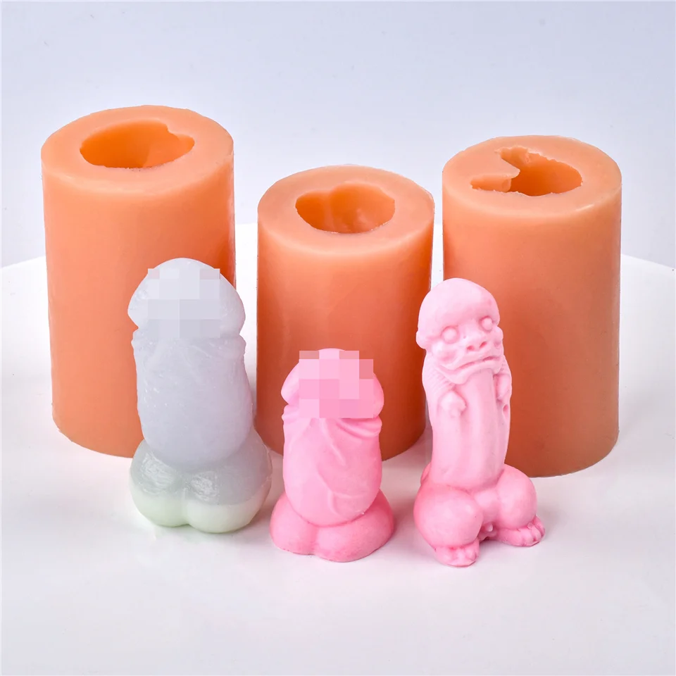 3D Penis Silicone Sexy Organ Mold Body Willy Shape Birthday Hen Party Joke Gifts DIY Hanmade Baking Cake Jelly Sugarcraft