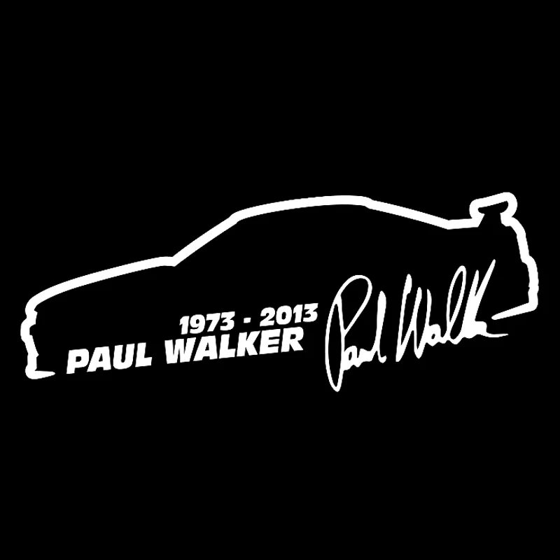 FD413 Car Sticker Vinyl Paul Walker For Fast And Furious Fashion Reflective  On  Funny 3D s Decals  Styling