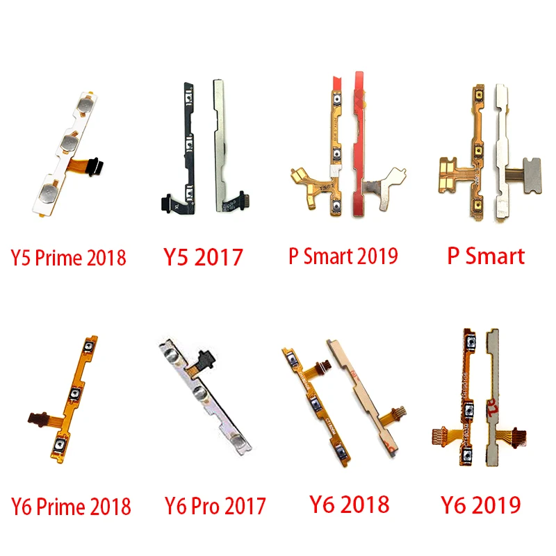 Power On Off Volume Side Button Key Flex Cable Replacement Parts For Huawei Y5 Y6 Y7 Pro Y9 Prime 2017 2018 2019