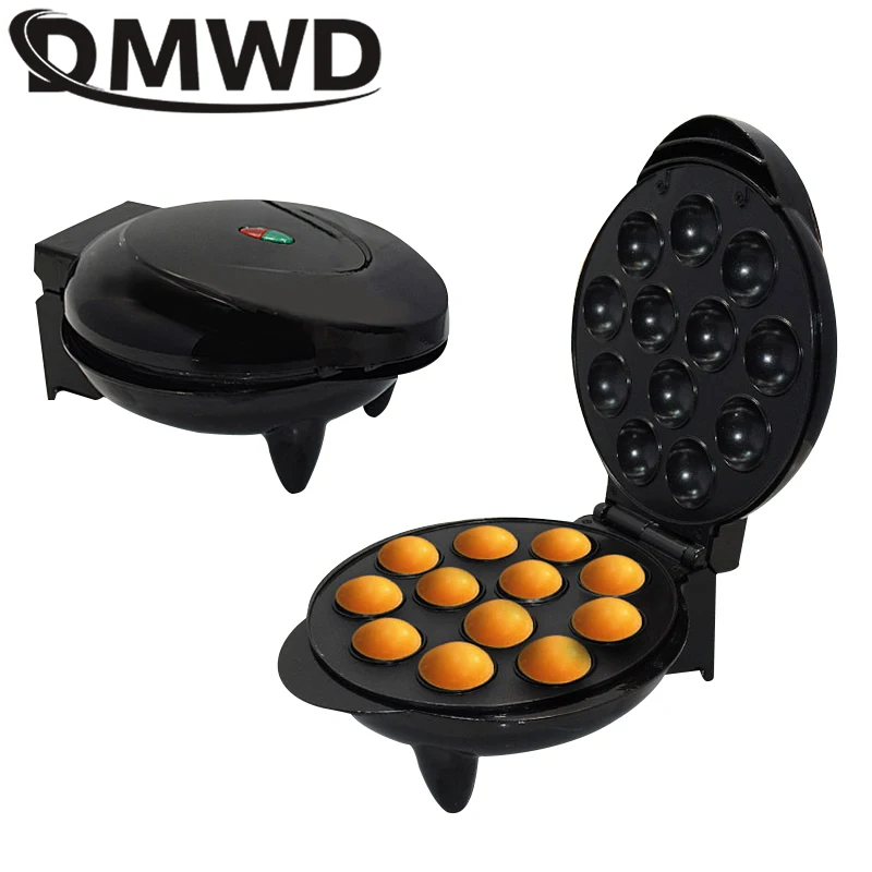 DMWD Electric Egg Tarts Baking Machine Automatic Mini Cup Cake Waffle Maker Toaster Eggs Bread Eggettes Puff Oven Grill EU Plug