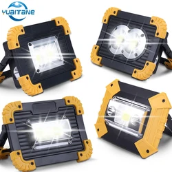 100w Professional Portable Spotlight 4000lm Super Bright Work Light USB Rechargeable For Outdoor Camping Lamp Flashlight 18650