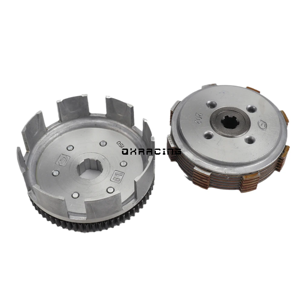 Motorcycle Complete Manual Clutch Assembly For ZS ZongSen 1P60YMJ W150 155Z 150cc 155cc Horizontal Engine Dirt Pit Bike Parts