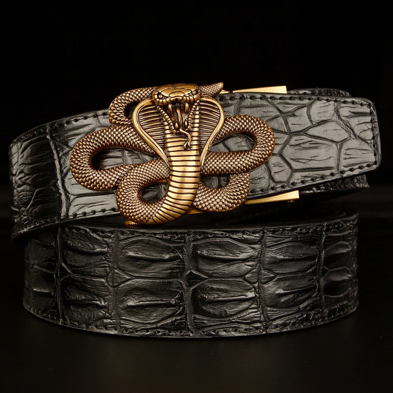 High Quality Businessmen Belts Automatic Retro Classical Brand Designer Belt for Men Luxury Genuine Leather Men Belts Waistband