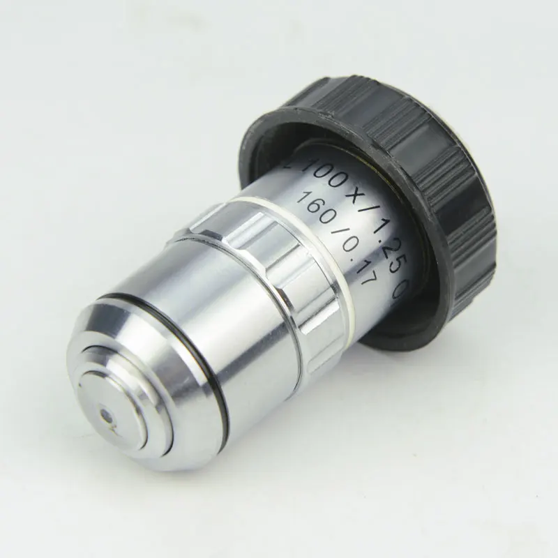 195 Plan Achromatic Objective 4X 10X 20X 40X 60X 100X DIN Lens  High Quality Biological Microscope Objective Parts RMS 20.2mm