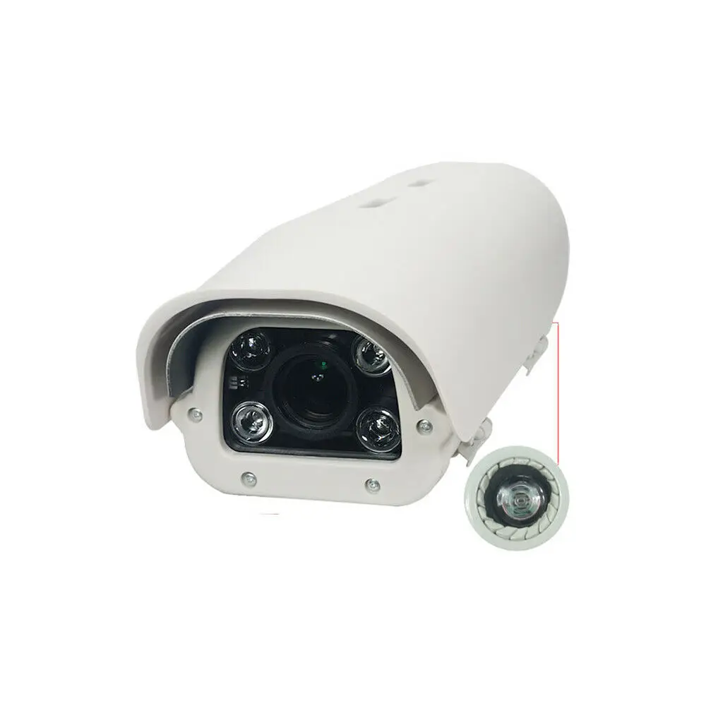 New 5MP Vehicle License Number Plate Recognition 6-22mm Varifocal Lens POE White light Color LPR IP Camera For Parking Lot