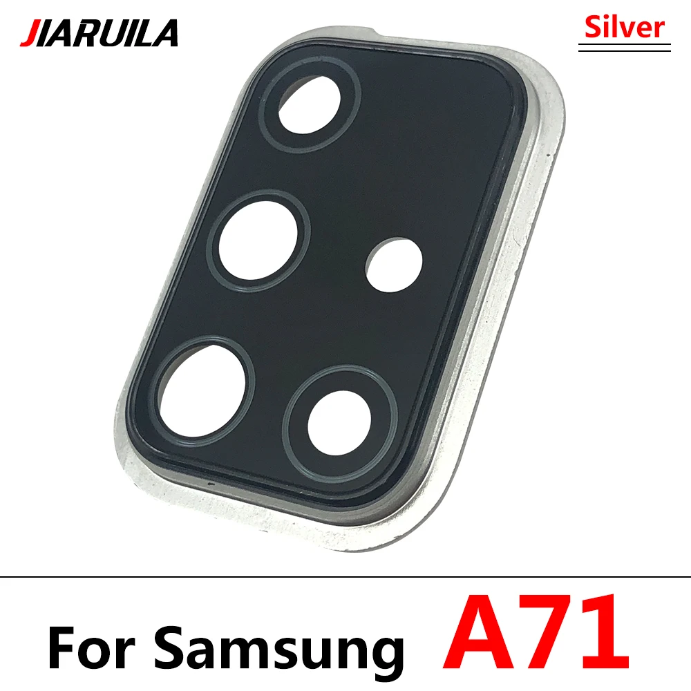 NEW Lens with Frame For Samsung A71 A715 A715F A31 A41 A51 Housing Back Camera Glass Lens With Cover Frame Holder +Tool