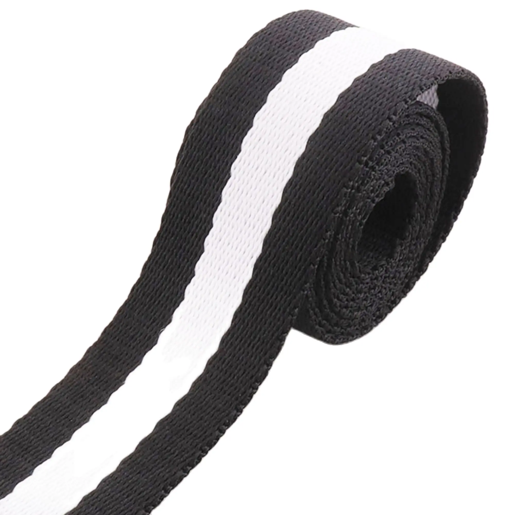 50mm/38mm/32mm White Black Striped Cotton Webbing Heavy Weight Bag Purse Straps Totes Belt Tape Bag Handle Belting handbag Strap