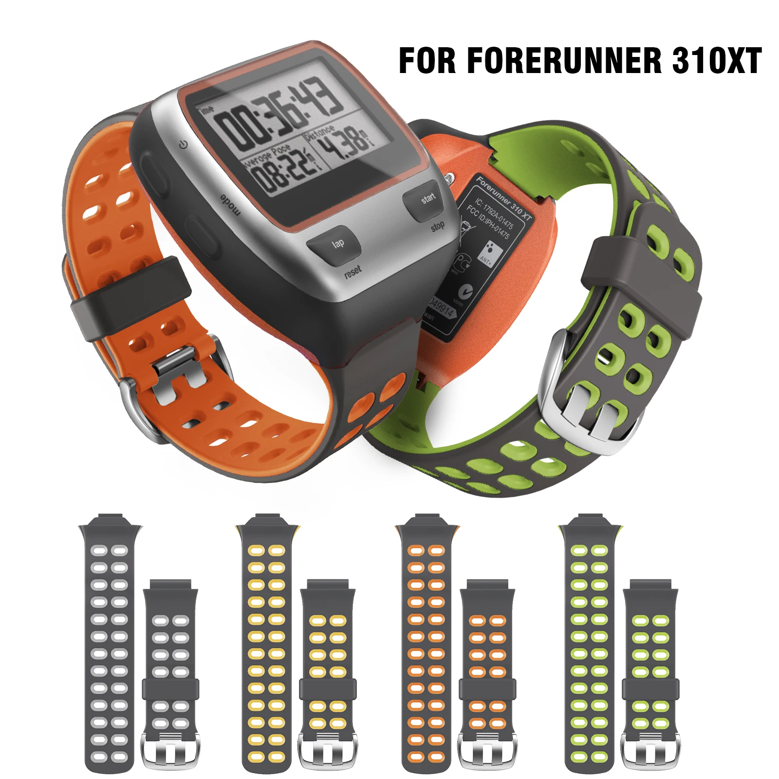 

Ремешок силиконовый для Forerunner 310XT, цветной спортивный сменный Браслет для наручных часов Forerunner 310XT