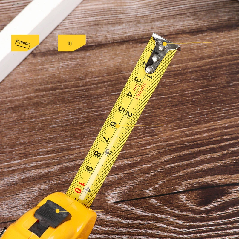 3/5M Thả Chống Thép Không Gỉ Thước Dây Cao Cấp Kính Thiên Văn Kéo Thước Dễ Dàng Rút Thước Gauging dụng Cụ