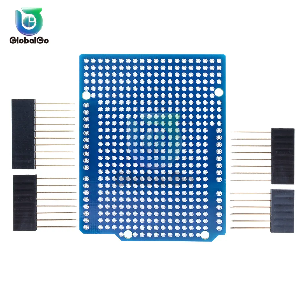 Prototype PCB Board For Arduino R3 ATMEGA328P Shield Board Breadboard FR-4 2.54mm 2mm Pitch 5pin 10Pin Female Connector