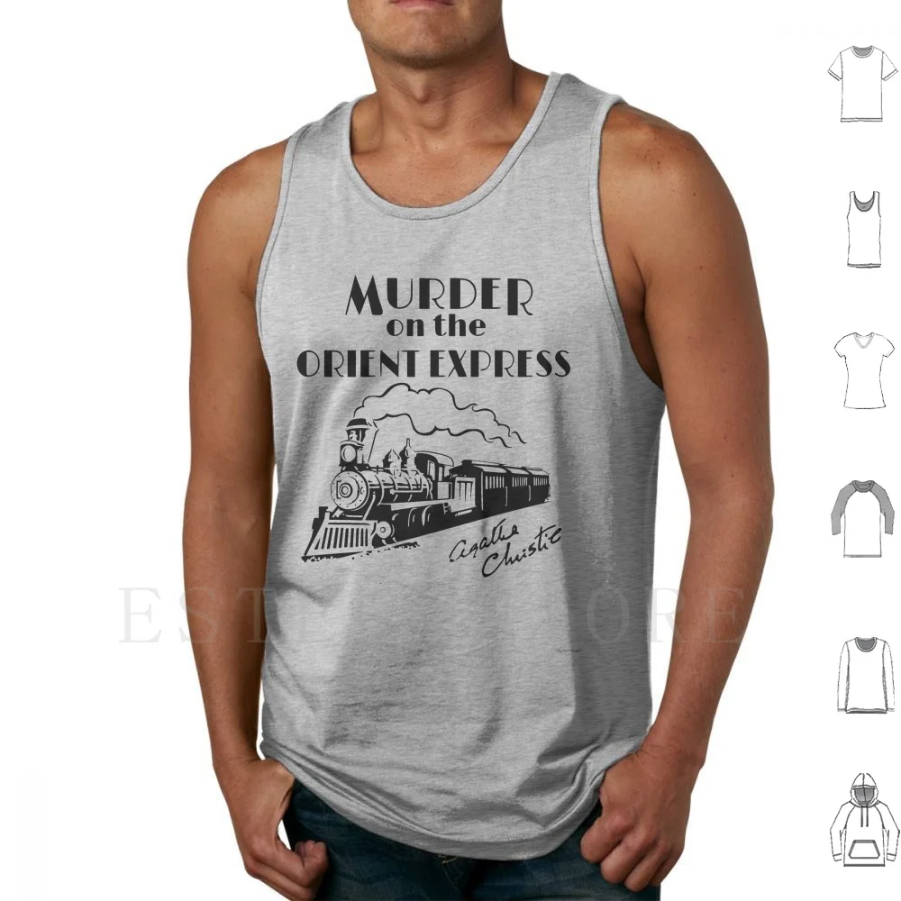 Murder On The Express Agatha Christie Book Cover Tank Tops Vest Sleeveless Agatha Christie Murder On The Express Literary