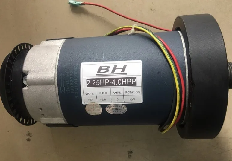 Treadmill dc motor 2.25-4.0hp 180v 15A 4600rpm