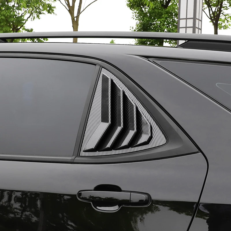 Car Side Vent Rear Quarter Window Louvers Cover Trim Sticker for Chevrolet Equinox Accessories 2017 2018 2019 2020 2021