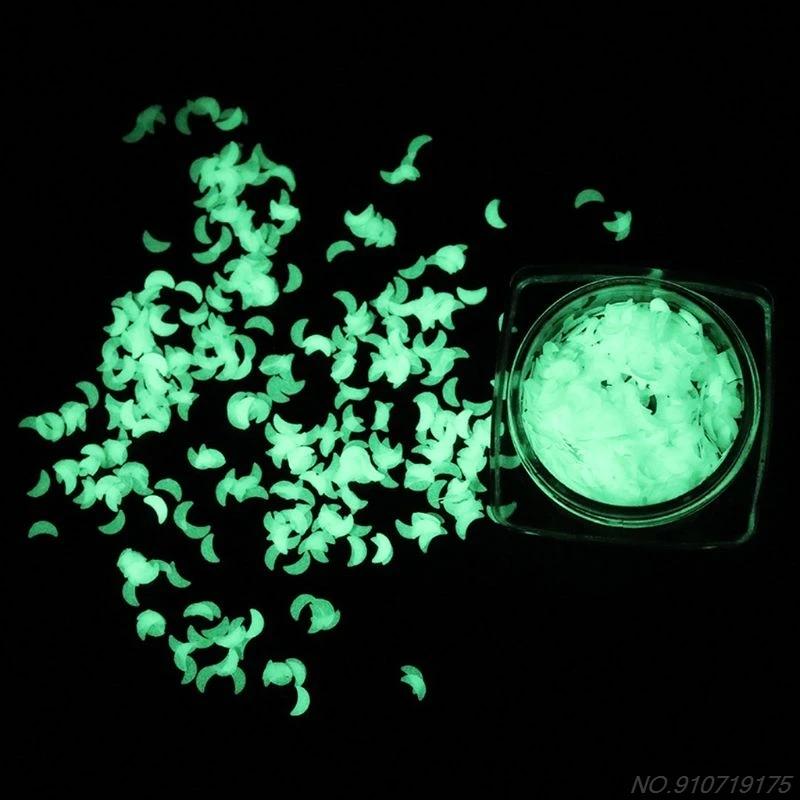 Luminous Sequins Glow Glittersเรซิ่นเครื่องประดับเล็บArt Craft D22 20 Dropshipping