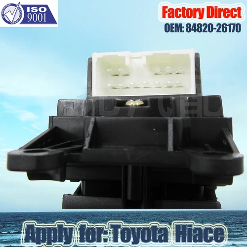 Imagen 2 del producto Interruptor principal de ventanilla eléctrica para coche, directo de fábrica, aplicable para Toyota Hiace Higer Joylong King Long Foton 84820-26170 conductor izquierdo