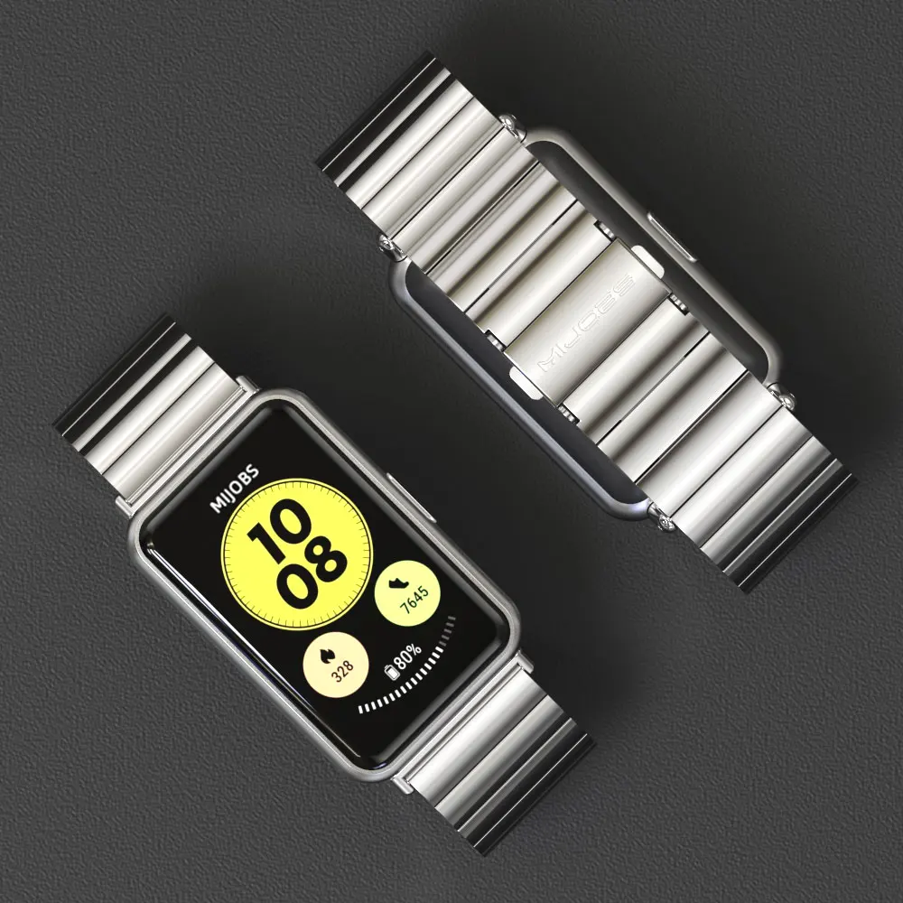 حزام معدني لساعة Huawei Watch Fit Strap Accessories سوار ذكي لساعة Huawei Watch Fit New Band Correa لساعة Huawei Watch Band