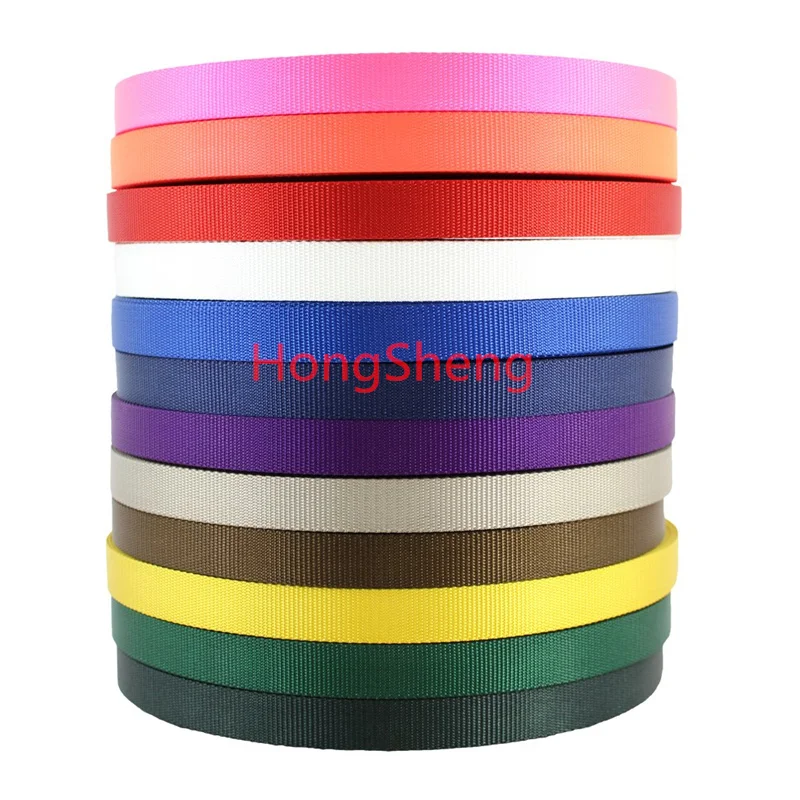 

Heavyweight Polypropylene Webbing Heavy Duty Poly Strapping for Outdoor DIY Gear Repair 2cm pp webbing by 10Yards, 15 colors