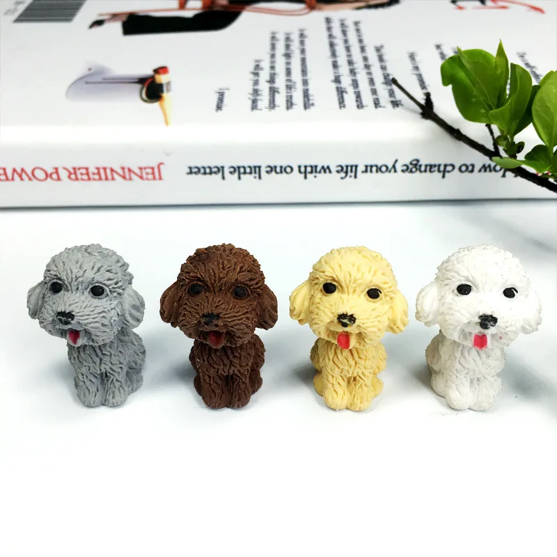 24 pcs Cute Teddy Dog Eraser Student Stationery School Supplies Wholesale kids eraser papelaria criativa