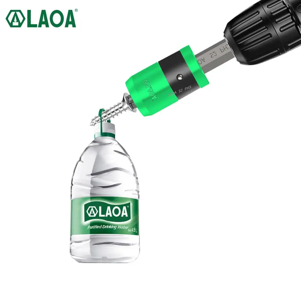 Imagem -04 - Laoa s2 Bit Chave de Fenda Bit com Anel Magnético 6.35 mm Chave de Fenda Elétrica Bits e Forte Magnetismo Anel