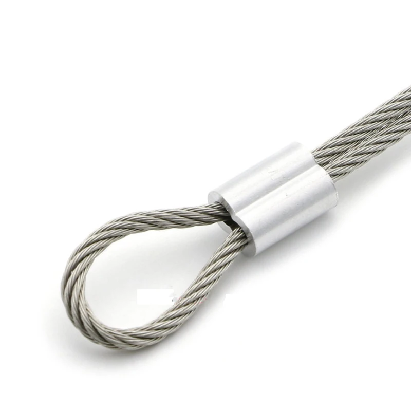 Imagem -04 - Fio Encalhado de Bare Rope Lifting Cabo Line Rustproof 7*7 Estrutura 0.6 mm 0.8 mm mm 1.2 mm 1.5 mm mm 100 m Aço Inoxidável 304