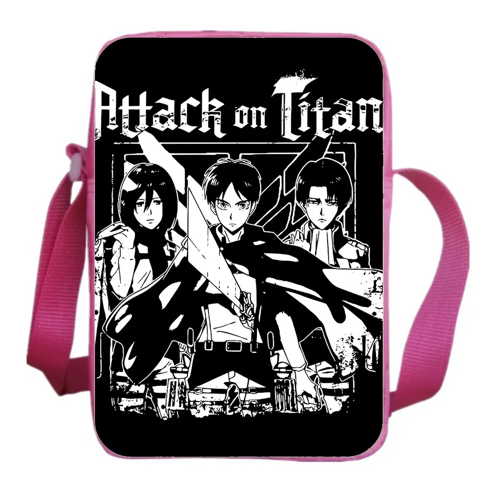 Attack On Titan Messenger Bag Anime Printing Fashion School Bag Teens Cartoon Casual Student Backpack