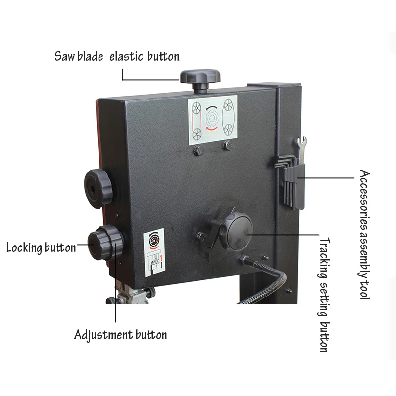 MJ14 14 Inch Vertical Band Saw for Wood Electric Band Saw Machine Woodworking Table Saw