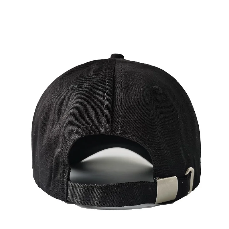 Chapéu marinheiro preto para homens e mulheres, bonés de beisebol bordados com âncora, algodão, esporte ao ar livre, casual snap back, sunhats