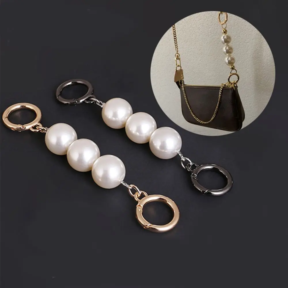 Charms Bag Accessories Purse DIY Handbag Extender Bag Strap for Cross-Body Hanging Chain Pearl Bag Chain