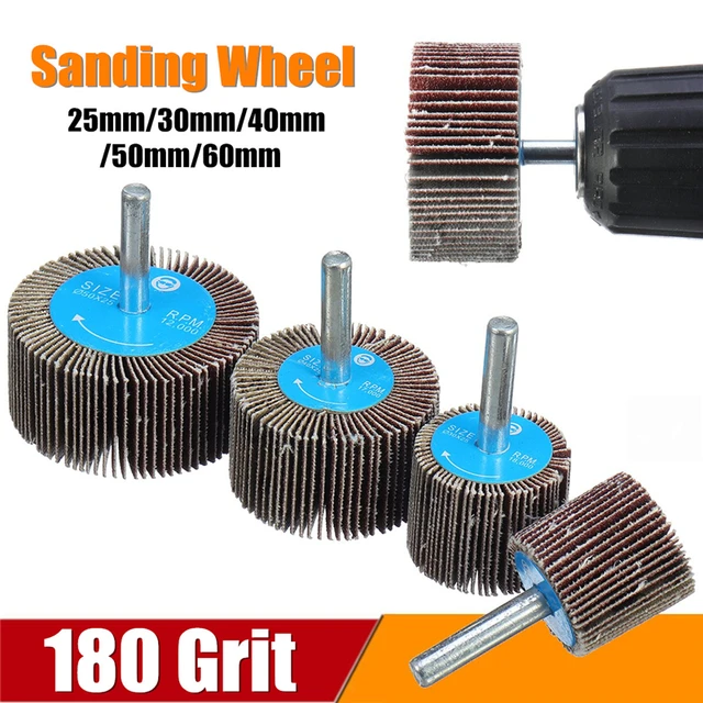 180 Grit 25/30/40/50mm szlifowanie ściernica listkowa polerowanie akcesoria szlifierskie tarcza narzędziowa do narzędzia obrotowego Dremel